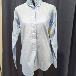 Deepa Designer Blue Button Down Women's Shirt 11/12
